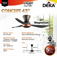 🔥NEW🔥DEKA CONCEPT MINI Fan 34" 42" 22" Baby Fan 16 Speed Remote Control Ceiling Fan with Light DC Mo