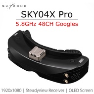 SKYZONE SKY04X PRO OLED 5.8G 48CH Steadyview Receiver 1920X1080 DVR FPV Goggles for RC Airplane Raci
