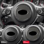 Steering Wheel Car Stickers for Subaru BRZ Toyota 86 Carbon Fiber Interior Modified Steering Wheel Logo Sticker Accessor