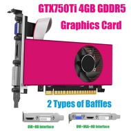 1 Set Graphics Card GTX750Ti 4GB Graphics Card GTX750Ti Video Card GDDR5 1020MHz 128 Bit DVI+-Compatible PCI-E 2.0 16X Video Card