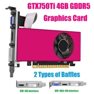 (UKYF) 1 Set Graphics Card GTX750Ti 4GB Graphics Card GTX750Ti Video Card GDDR5 1020MHz 128 Bit DVI+