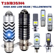Motorcycle T19 B35 H4 H6 LED Headlight, Super Bright Dual Color