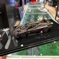LCD HEC North Exhibition Edition for Huaya R Black Carbon Fully Open 1/43 Alloy Car Model Collection