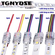 TGNYDSE LED Strips Connector Terminal Splice LED Strip to Wire 2pin 3pin Light Wire Connection