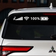 Signal battery level car body sticker - window sticker - car waterproof sticker - car decoration sti