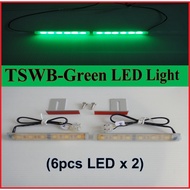 LED Green Light Daytime Running (6-Green Light LED X2)-Silicone Tube (LED-D6G2)