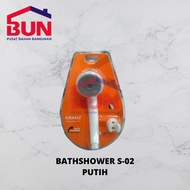 Hand Shower Bath Shower Mandi Ekonomis Kranz S-02 Putih Kranz Putih