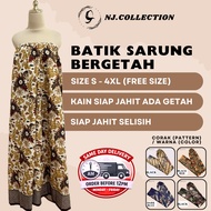 [NJ.Collection] - Kain Batik Berpantang Bergetah Siap Jahit / Confinement Sarong / Kain Batik Instan