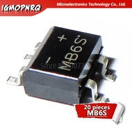 20pcs MB6S SOP-4 0.5A 600V Single Phases Diode Rectifier Bridge new