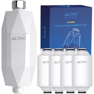 ALTHY Vitamin C Revitalizing Shower Head Water Filter - Reduces Chlorine, Heavy Metal & Softens Hard