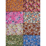 READY STOCK Batik Viral corak bunga kecil, batik Viral english cotton. Batik viral murah batik 2 met