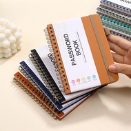 A6 Password Book Strap Spiral Notebook Website, Username, Password Record Notebook 56 Sheets Passwor