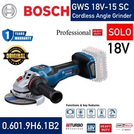 BOSCH GWS18V-15SC (SOLO) 18V CORDLESS ANGLE GRINDER 06019H61B2