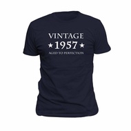 Baju-Novelty Man's tshirt New Cotton 62Nd Vintage 1957 For 62Nd Birthday Cotton Breathable Tee S-5XL