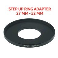 BAMI Step Up StepUp 27 mm - 52 mm Filter Ring Adapter Stepping Ring 27mm - 52mm Camera Lens Accessor