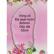 BRILLIANT WATER OPAL STONE NECKLACE ms ABX3