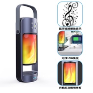 TWS Camping Bluetooth Speaker Overweight Bluetooth Speaker Flame Wireless Speaker Flame Lamp Portabl