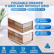 Foldable Drawer 22x30x47cm 9 Grid And Without Grid Household Clothes Storage Box Drawer Type Layered