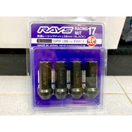58mm - RAYS HEX 17 Wheel Nut (M12 x P1.5) or (M12 x P1.25) Super Long Racing Wheel Nut (ORIGINAL) Ma