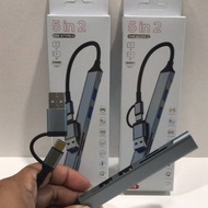 [SO-629] GL-319 USB & Type-C Hub 5 in 2 Slot TF Card & SD Card