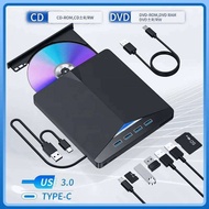 7-in-1 USB 3.0 Type C ไดรฟ์ออปติคอลภายนอก CD RW เครื่องเขียนและอ่าน DVD TF SD สำหรับแล็ปท็อปและคอมพิ