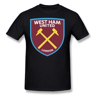 [Ready Stock XS-3XL] West Ham United F C Logo Wear West Ham United Letter Sportswear Oversize Men'S T-Shirt Christmas Gift Tops Tees