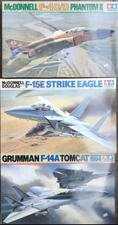 全新 雙星模型 Tamiya 飛機 戰鬥機模型 F-4C/D Phantom II F-15E Strike Eagle F-14A Tomcat