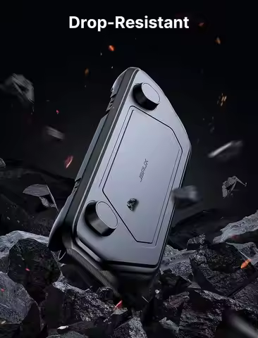 JSAUX ModCase for Steam Deck/Steam Deck OLED, PC0104 Modular Steam Deck Case with Cooling Fan for St