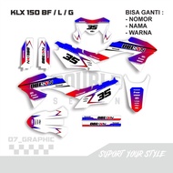 decal stiker klx 150 bf full body - putih premium quality