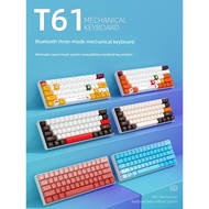 wireless keyboard keyboard wireless keyboard 61-Key Mechanical Keyboard Wired Wireless Bluetooth Thr