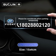 Car Parking Number Plate for Temporary Parking