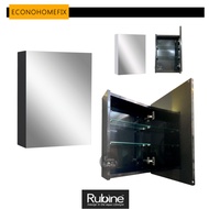 [ RUBINE ] 1 Door 32cm Stainless Steel Bathroom Mirror Cabinet Pearl Black/ Pear White RMC-1033D10 BK / RMC-1033D10 WH