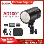 Godox AD100Pro 100Ws TTL 2.4G HSS 1/8000s Pocket Flash Light with 7.2V/2600mAh Lithium Battery 360 F