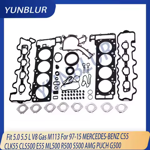 Engine Part Full Gasket Set Fit 5.0 5.5 L V8 Gas M113 For 97-15 MERCEDES-BENZ C55 CLK55 CLS500 E500 