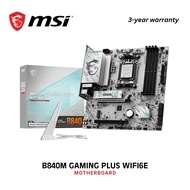 MSI B840M GAMING PLUS WIFI6E AM5 DDR5 mATX 2.5G LAN PCIe 4.0 Wi-Fi 6E Motherboard