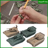 [MuyeadMY] 4 Pieces 1:144 Scale 4D Tank Model Puzzle for Adults Collection Keepsake
