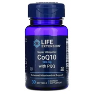 Life Extension Super Ubiquinol CoQ10 ปริมาณ 100 mg with PQQ 30 Softgels CoQ10