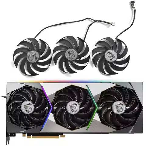 ORIGINAL 95MM 4PIN PLD10010B12HH 0.4A RTX3090 GPU FAN for MSI RTX3070 3070TI 3080 3080TI 3090 SUPRIM