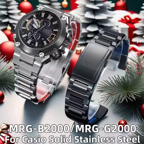 Solid stainless steel For Casio G-SHOCK series MRG-B2000/MRG-G2000 modified steel strip stainless st