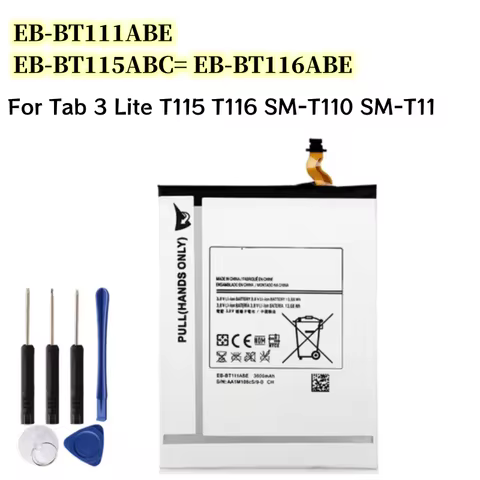 3600mAh Replacement Battery EB-BT111ABE EB-BT115ABC EB-BT116ABE For Tab 3 Lite 7.0" T115 T116 SM-T11