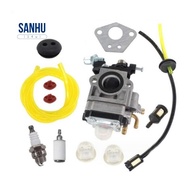 15mm Carburetor  Line Kit for 43Cc 52Cc 40-5 BC430 CG430 CG520 1E40F-5 44F-5 Motor Brush Cutter Trim