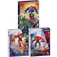 Compatible Lego Superhero 76302 Superman 76307 Iron Man Mecha 76308 Spiderman Building Block Toy aq6