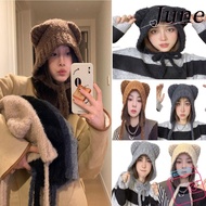JUNEGOODS Wool Hat Warm Fashion Earmuff Ear Protection Bear Ear Ear Cap Cold Cap