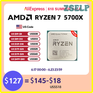 ZSELP ใหม่ AMD Ryzen 7 5700X CPU R7 5700X 3.4GHz Eight-Core 16 L3 7NM = 32M 100-000000926 AM4สำหรับเ