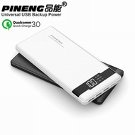 PINENG PN-962 20000mAh 3 Input & 3 Output Quick Charge 3.0 Lithium Polymer Power Bank - Black PINENG