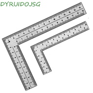 DYRUIDOJSG L Square Ruler, Stainless Steel Double-Sided Metal Ruler, Office Accessories Measuring To