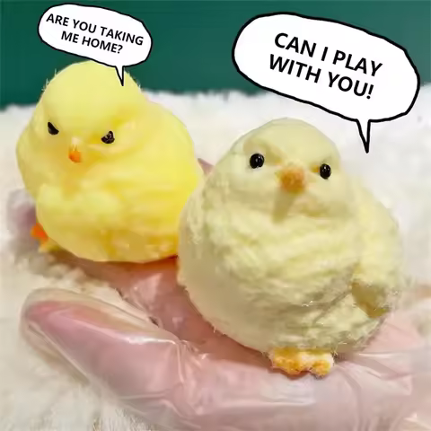 Handmade Taba Chick Toys fufu Chick Stress Relief Sensory Toys Ultra Soft Squishy Fidget Toys for Ch