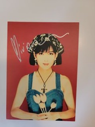 周慧敏親筆簽名Yes postcard