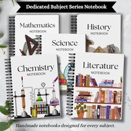 Dedicated Subject Notebook | A5 Study Notebook for Students | Handmade School Notes Book for Chemist