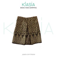 KLasia Instant Kids Samping Songket Black White Silver Gold Multi-colour - Kain Sampin Budak Kanak-k